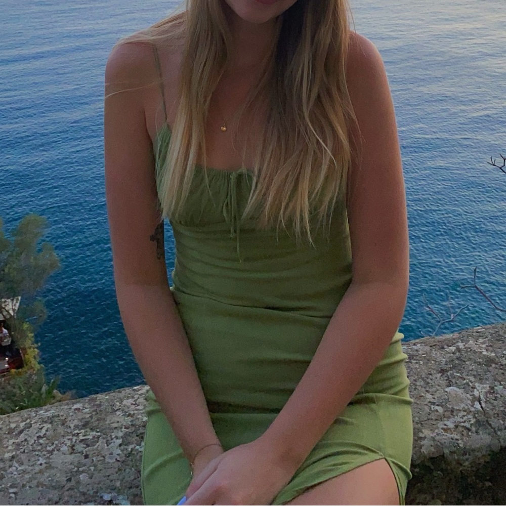 Zara Green Midi Dress